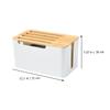CIYODO Cable Management Box Wire Storage Organizer Cord Organizer for Desk Home Supplies Router Storage Box view 3
