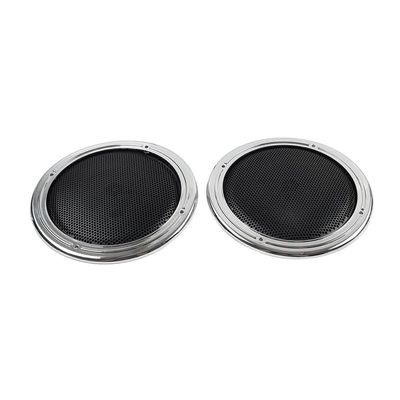 Cnamid5 Rear Pod Grill Speaker Cover Pak Mesh BlackChrome/Black ABS For Electra Tri Glide FLHTCU/L 2014-2023, for FLHTCLTC 2pcs
