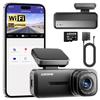 AZDOME M200 Dash Cam with 128GB SD Card and Mini USB OBD Hardwire Kit OBD02 view 1