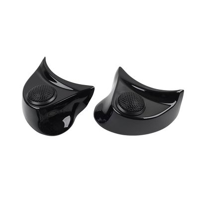 Cnamid5 1pair Speaker Pods Tweeter Spacer ABS Glossy Black Motorbike For Harley Batwing Fairings 14-23 Street Glide FLHX, FLHXS, Electra Glide FLHTCU, FLHTCUL