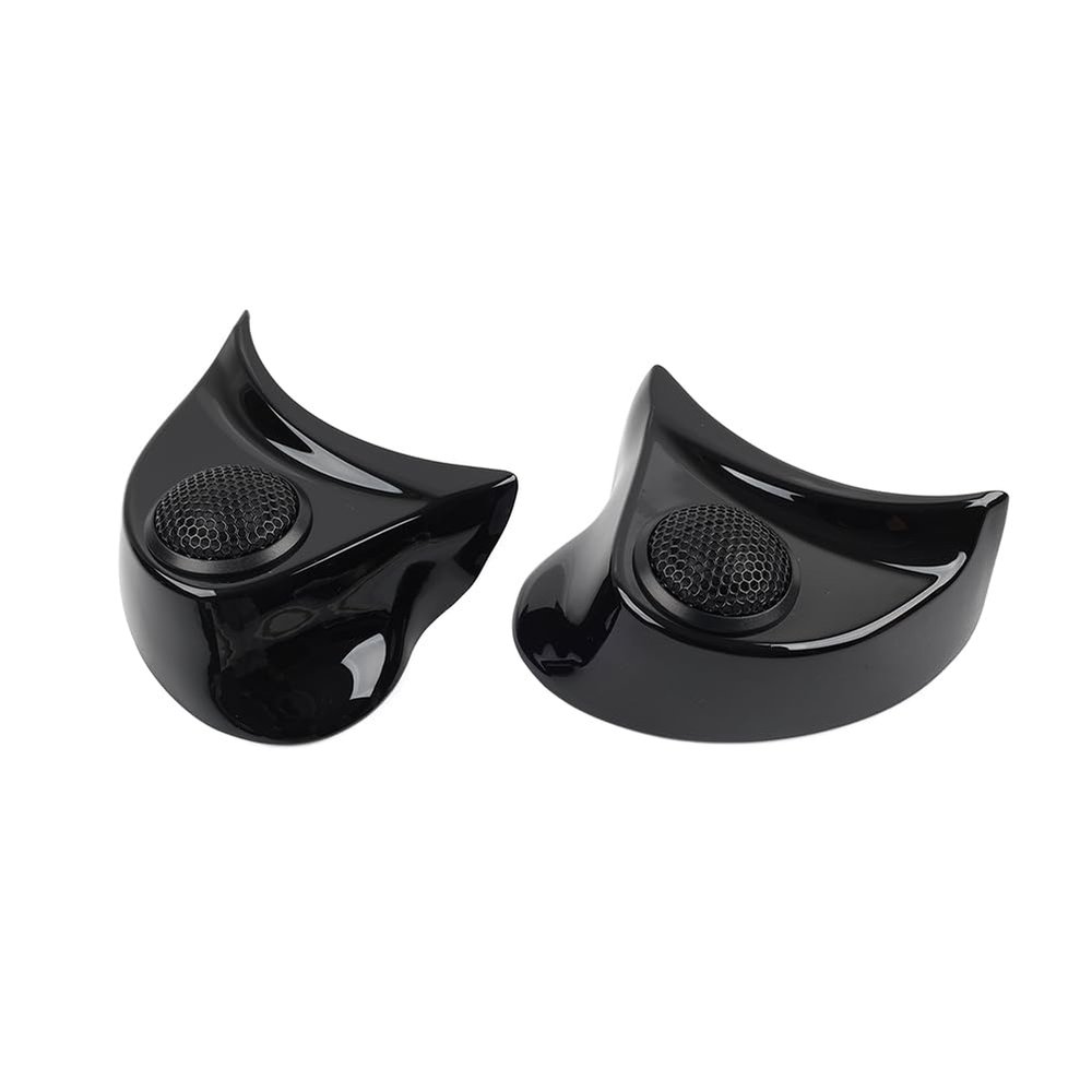 Cnamid5 1pair Speaker Pods Tweeter Spacer ABS Glossy Black Motorbike For Harley Batwing Fairings 14-23 Street Glide FLHX, FLHXS, Electra Glide FLHTCU, FLHTCUL