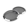 Cnamid5 Rear Grill Speaker Cover Mesh 6.5"Lower Vented Chrome ABS For Harley Touring 1983-23 With 6.5" Vented Fairing Saddlebag Speaker Lower Leg Motorbike 2pcs view 1