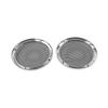 Cnamid5 Rear Grill Speaker Cover Mesh 6.5"Lower Vented Chrome ABS For Harley Touring 1983-23 With 6.5" Vented Fairing Saddlebag Speaker Lower Leg Motorbike 2pcs view 2