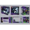 Computer Cases, Mid-Tower PC Gaming Case ATX/M-ATX/ITX - Front I/O TPYE-C Port - Tempered Glass- 10 Fan Installation Position - Includes 2 LED Light Boards view 1