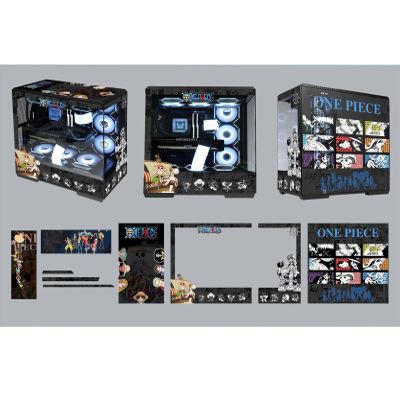 Computer Cases, Mid-Tower PC Gaming Case ATX/M-ATX/ITX - Front I/O TPYE-C Port - Tempered Glass- 10 Fan Installation Position - Includes 2 LED Light Boards