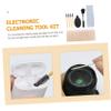 ARTIBETTER 1set Earphone Cleaning Kit Brush Cotton Swabs Air Blower and Wiping Cloth Compact and Lightweight Tool for Headphones and Earbuds Maintenance view 3