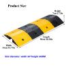 Speed Bump.Rubber Cable Protector Ramp.Rubber Traffic Cable Protector.Suitable for Viaducts.Car Park.Schools.Parking Lots.Shopping Centers.Roads.Highways view 2