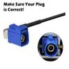 SCREENTRONICS Navigation GPS Antenna with Fakra C Blue Angle Connector Compatible with Audi BMW Cadillac Chevrolet Chevy Dodge Ford GM GMC Jeep Mercedes RAM Truck SUV Pioneer Car Stereo Radio view 2