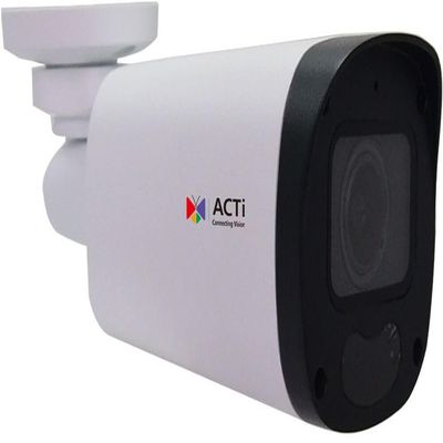 ACTi Z412 2MP Zoom Bullet Camera with D/N, Adaptive IR, SLLS, 4.3X Zoom Lens, f2.8-12mm/F1.6 HOV:103.6-33.4, H.265/H.264, 1080p/30fps, 2D+3D DNR, Built-in Microphone, PoE/DC12V, IP68, IK10