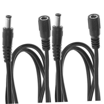 Angoily 2pcs Heavy Duty Extension Cord Dc Power Extension Cable Male and Female Connectors for Router Camera Led Strip CCTV Dvr