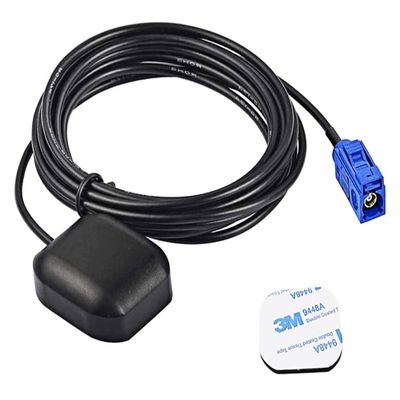 SCREENTRONICS Navigation GPS Antenna with Fakra C Blue Connector Waterproof Compatible with Audi BMW Cadillac Chevrolet Chevy Dodge Ford GM GMC Jeep Mercedes RAM Truck SUV Car