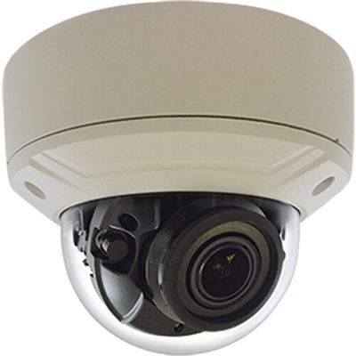 ACTi A821 6MP Outdoor Zoom Dome Camera with D/N, IR, Extreme WDR, SLLS, 5X Zoom Lens, f2.7-13.5mm/F1.6 (HOV:102.1-34.5), H.265/H.264, 3D DNR, Audio, PoE/DC12V, IP68, IK10, DI/DO