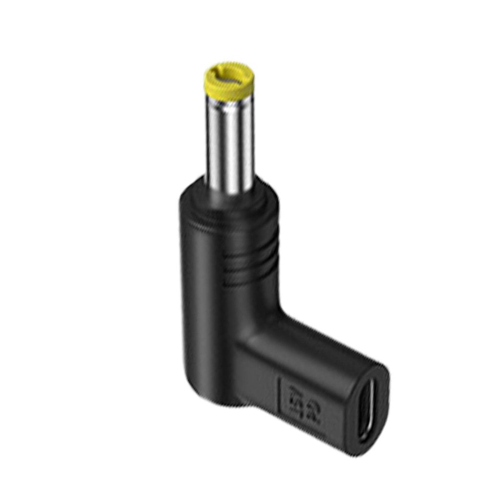 Type C USB C to DC Adapter - USB Type C to DC Adapter, 15V Type C Female to DC Adapter, Angled | Type C Female to 5.5x2.5mm, 5.2x2.1mm, 4.8x1.7mm, 4.0x1.7mm, 3.5x1.35mm, 3.0x1.1mm DC Male