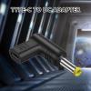 Type C USB C to DC Adapter - USB Type C to DC Adapter, 15V Type C Female to DC Adapter, Angled | Type C Female to 5.5x2.5mm, 5.2x2.1mm, 4.8x1.7mm, 4.0x1.7mm, 3.5x1.35mm, 3.0x1.1mm DC Male view 4