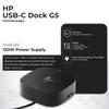 HP Docking Station for Laptop Dual Monitor and Charging Bundle - USB-C G5 Dock 5YH27AV#ABA with 120W Adapter + HDMI Cable + DisplayPort Cable + USB-C Cable + Microfiber Cloth (Renewed) view 3