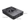10" 800W Powered Car Subwoofer Systems Slim Under Seat, with Blue LED Light Car/Truck Audio Sub Built in Amplifier amp Combo Package view 3