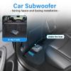 10" 800W Powered Car Subwoofer Systems Slim Under Seat, with Blue LED Light Car/Truck Audio Sub Built in Amplifier amp Combo Package view 4