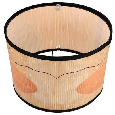 WHAMVOX Bamboo Lamp Shade Bohemian Print Unique Hanging Light Cover for Pendant Lighting Easy to Install and Stylish Home Decor for Bedroom and Living