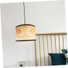 WHAMVOX Bamboo Lamp Shade Bohemian Print Unique Hanging Light Cover for Pendant Lighting Easy to Install and Stylish Home Decor for Bedroom and Living view 3
