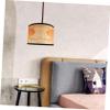 WHAMVOX Bamboo Lamp Shade Bohemian Print Unique Hanging Light Cover for Pendant Lighting Easy to Install and Stylish Home Decor for Bedroom and Living view 4