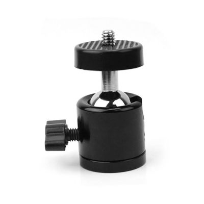 MERRYHAPY Mini Tripod Head for Camera and Camcorder 360-Degree Ball Head 1/4 Threaded Mount Black for DSLR and Smartphone Portable Photography Equipment