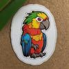 Cute Parrot Stickers for Water Bottle 2in, Waterproof Vinyl Kawaii Animal Stickers for Laptop Skateboard Scrapbooking Journal Luggage Bike Phone, Goat Stickers for Kids Adults (Parrot N179) view 1