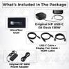 HP 26D32AA#ABL Docking Station G5 - HP Laptop Docking Station Dual Monitor Dock and Charging Bundle with 120W Adapter + HDMI Cable + DisplayPort Cable + USB-C Cable + Microfiber Cloth (Renewed) view 2