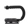 jojofuny U Shape Bracket Handle Grip Stabilizer for Camera Three Hot -Skid Pads Handle for Comfort Moveable Screw for Secure Mounting view 4