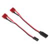 JunZheHub T Plug Deans to JR Connector Adapter Cable, 2-Pack Male and Female, 125mm for RC Boats and Aircraft view 4