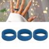 3PCS Silicone Ring Covers for Smart Ring Scratch Ring Protector Protective Sleeve Silicone Rings for Men Wedding Ring Protector (S) view 3