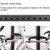 XLIHAWY Freestanding Bike Rack, Bicycle Storage Stand for Garage, Solid Steel Vertical Bike Racks, Indoor Garage Floor Stand, Strong Load-Bearing Capacity(0.75x2m/1pcs) view 3