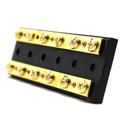 CIYODO 60a Dual Bus Bar Power Distribution Block for Car Boat Rating Bus Bar Box Dc Reinforced Nylon Enclosure