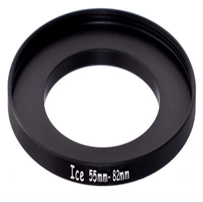 ICE 55mm to 82mm Aluminum Alloy Step Up Ring Filter/Lens Stepping Adapter (55-82mm)