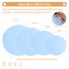 2 Pcs 7.2 FT Baby Blue Round Backdrop Cover for 5 to 7.2ft Circle Arch Stand with Oh Baby and Happy Birthday Decal Sign - Arch Backdrop Cover for Wedding Party Photography Decoration view 3