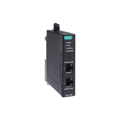 Moxa nat-102-t - 2-Port Industrial Network Address Translation (NAT) Devices, -40 to 75C Operating Temperature