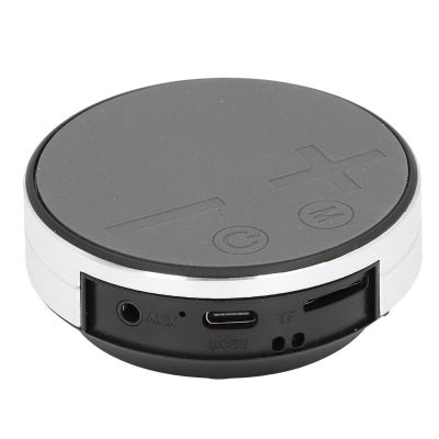 Bewinner Bone Conduction Speaker, Suction Cup Base Bone Conduction Speaker Immersive Surround Sound Sturdy Aluminum Alloy Housing for Outdoor Travel (Silver)