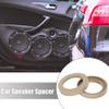 Edinstry Car Pair Beige Speaker Spacer Ring Adaptor Brackets Mounting Spacer Recess Bezel Plate Wood 77mm ID for 3.5Inch Speakers view 2