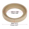 Edinstry Car Pair Beige Speaker Spacer Ring Adaptor Brackets Mounting Spacer Recess Bezel Plate Wood 77mm ID for 3.5Inch Speakers view 3