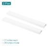 HARFINGTON 2pcs Cord Hider Wall 17inx2inx1in (LxWxH) PVC Cable Cover Self Adhesive Wire Hider Wall Mounted TV Cable Raceway for Cables Management (34in Total Length) view 3