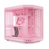 Hyte Y70 Mid-Tower ATX Gaming PC Desktop Case - Panoramic Tempered Glass - Dual Chamber - High Airflow Chassis - PCIE 4.0 Riser Cable Included - New Modern Aesthetic - Strawberry Milk (Pink) view 1