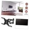 KICHOUSE Tv Mount Bracket Sturdy Wall Storage Rack for LCD Led Screens Space-Saving Design for Home Entertainment Setup view 3