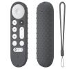 Silicone Remote Case Protective Cover Sleeve for Google GY3LE for Google TV Streamer 4K TV 2024 Remote Controller Anti-Slip Anti-Drop Soft Skin Protector with Lanyard (Dark Gray) view 1