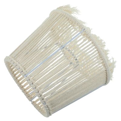 BESTOYARD Cotton Rope Macrame Lamp Shade Replacement for Floor and Table Lamps Handcrafted Woven Design for Cozy Home Decor Bedroom Living Room and Hospitality Spaces