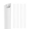 HARFINGTON 4pcs Cord Cover Floor 13inx1.4inx0.4in PVC Floor Wire Hider Cable Protector Hide Extension Cords for Prevent Cable Trips Cables Management, White (52in Total Length) view 1