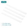 HARFINGTON 4pcs Cord Cover Floor 13inx1.4inx0.4in PVC Floor Wire Hider Cable Protector Hide Extension Cords for Prevent Cable Trips Cables Management, White (52in Total Length) view 3