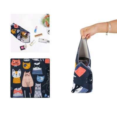 BEIYANG 13.8x13.8 Inch Camera Protective Wrap, Lens Protector Wrapper, Magic Self-Adhesive Cloth for Camera/Lens/Phone/DSLR/Laptop/Accessories, Anti Scratch Equipment Wrap Storage Pouch
