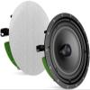 MFR Ceiling Speaker, 6.5" 120 Watt 2-Way, in-Ceiling Speaker with Pivoting 1" Titanium Dome Tweeter and No-Rusty Low Profile Magnetic Grille view 2