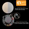 MFR Ceiling Speaker, 6.5" 120 Watt 2-Way, in-Ceiling Speaker with Pivoting 1" Titanium Dome Tweeter and No-Rusty Low Profile Magnetic Grille view 3