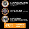 MFR Ceiling Speaker, 6.5" 120 Watt 2-Way, in-Ceiling Speaker with Pivoting 1" Titanium Dome Tweeter and No-Rusty Low Profile Magnetic Grille view 4