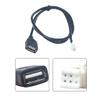 Zkbszn Car Stereo Flush Mount USB Port Panel Extension Cable Adapter 1m 4 Pin+6 Pin Connector Auto Accessories view 4